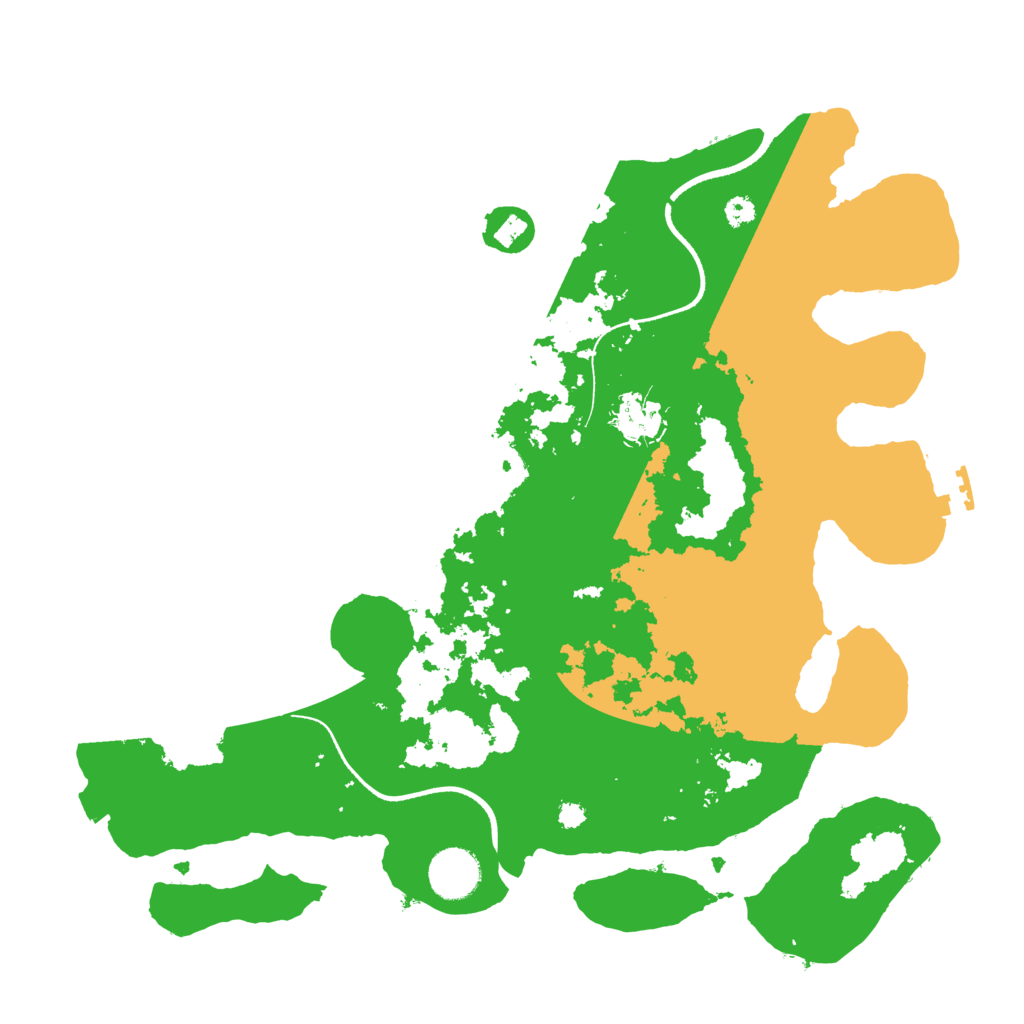 Biome Rust Map: Procedural Map, Size: 3500, Seed: 34783166