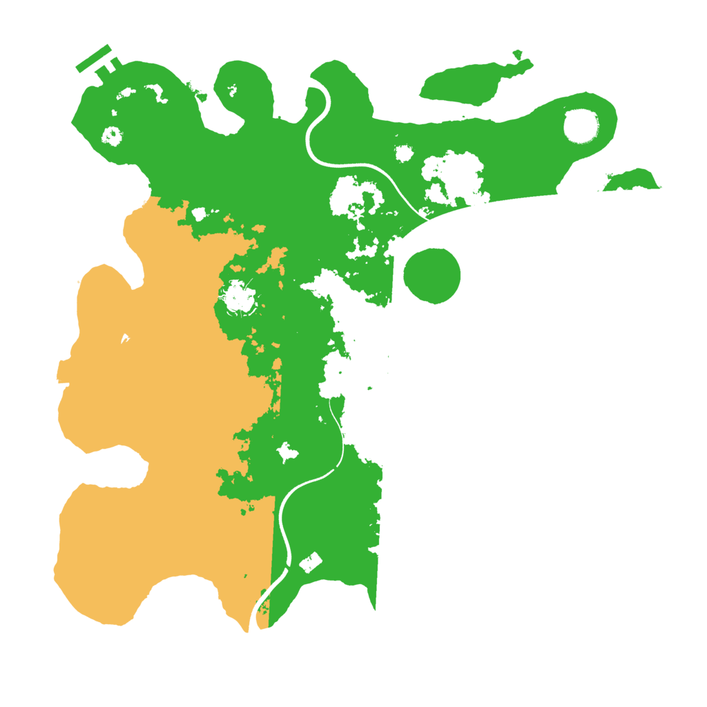 Biome Rust Map: Procedural Map, Size: 3600, Seed: 310662557