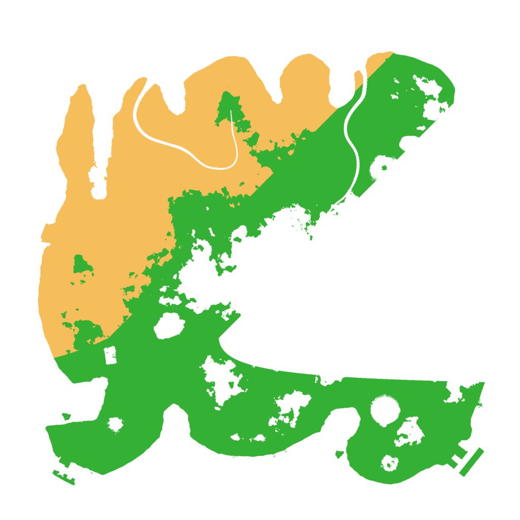 Biome Rust Map: Procedural Map, Size: 3200, Seed: 280119158