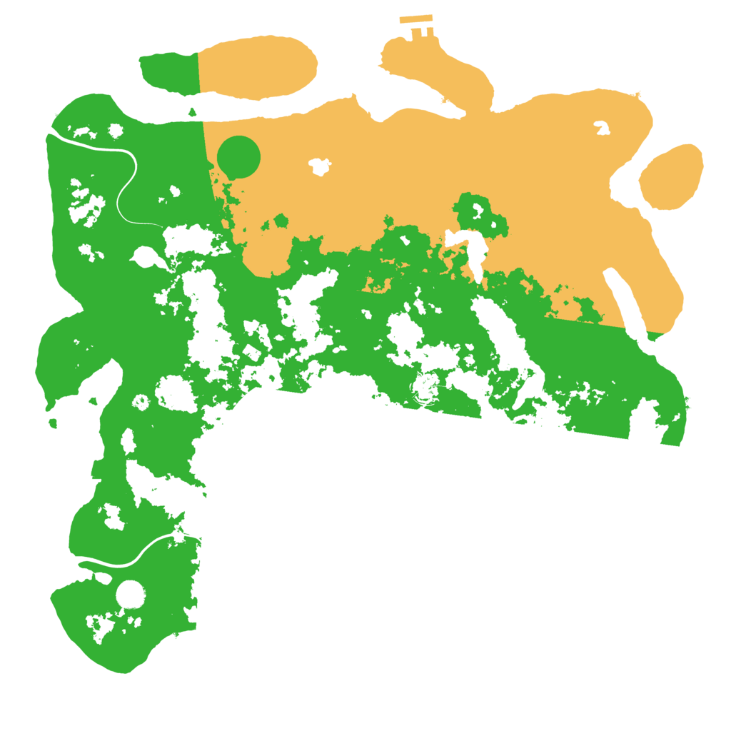 Biome Rust Map: Procedural Map, Size: 4500, Seed: 247843316