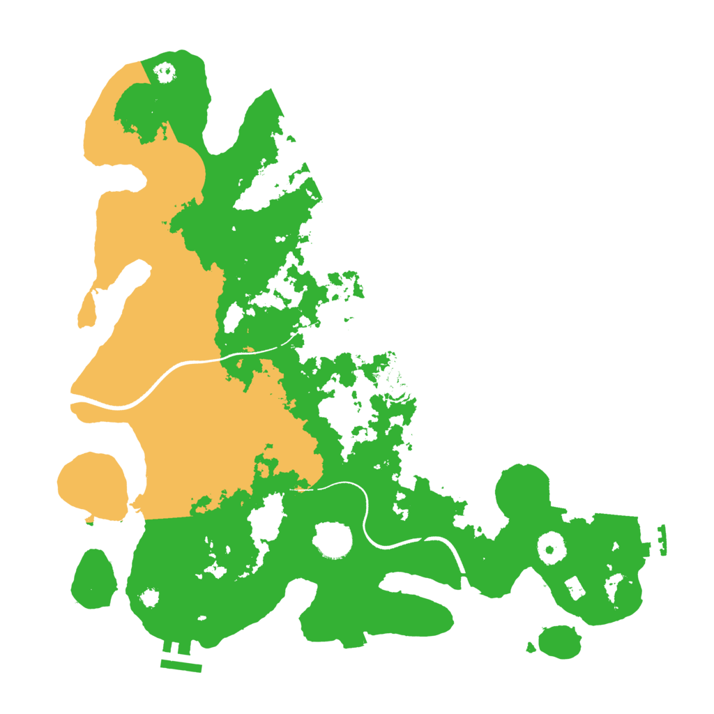 Biome Rust Map: Procedural Map, Size: 3500, Seed: 695818299