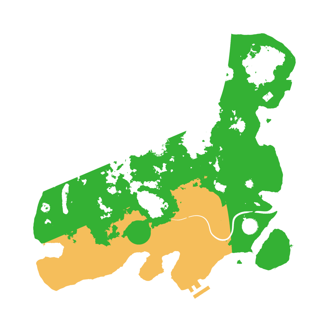 Biome Rust Map: Procedural Map, Size: 3500, Seed: 477941957