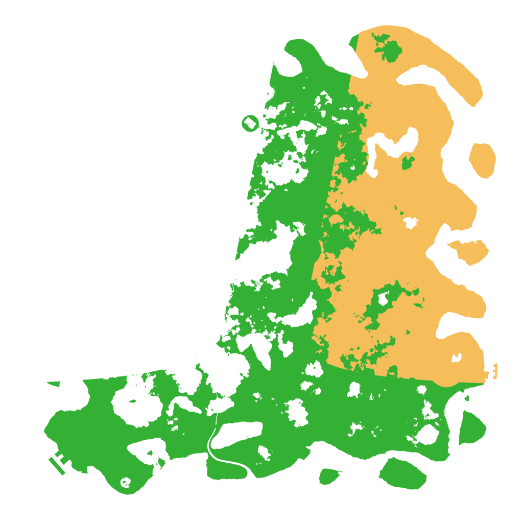 Biome Rust Map: Procedural Map, Size: 5000, Seed: 25024