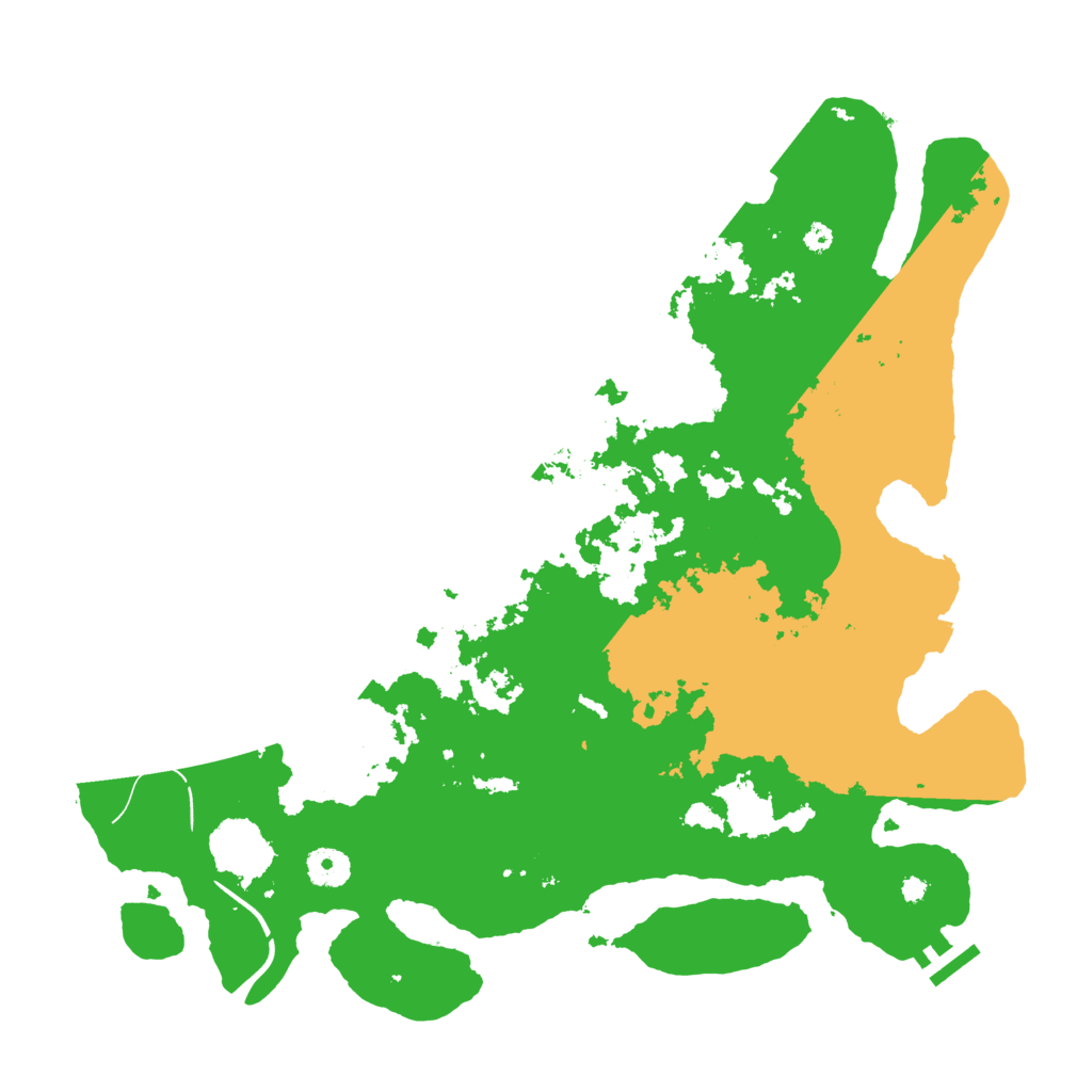 Biome Rust Map: Procedural Map, Size: 3900, Seed: 55