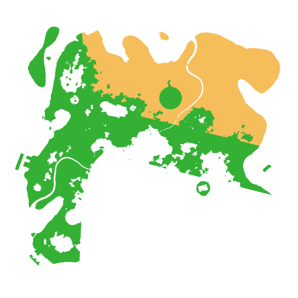 Biome Rust Map: Procedural Map, Size: 3500, Seed: 7788345