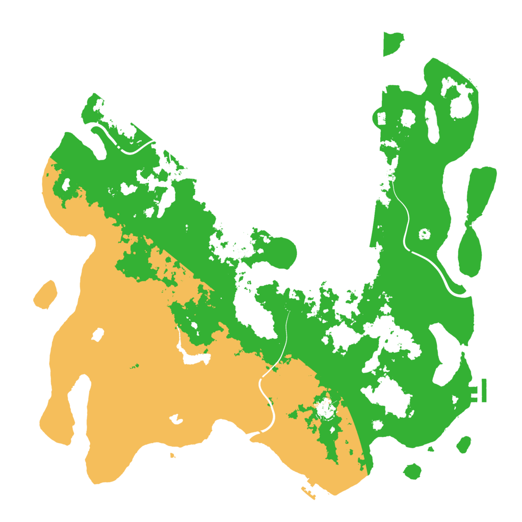 Biome Rust Map: Procedural Map, Size: 4500, Seed: 42345