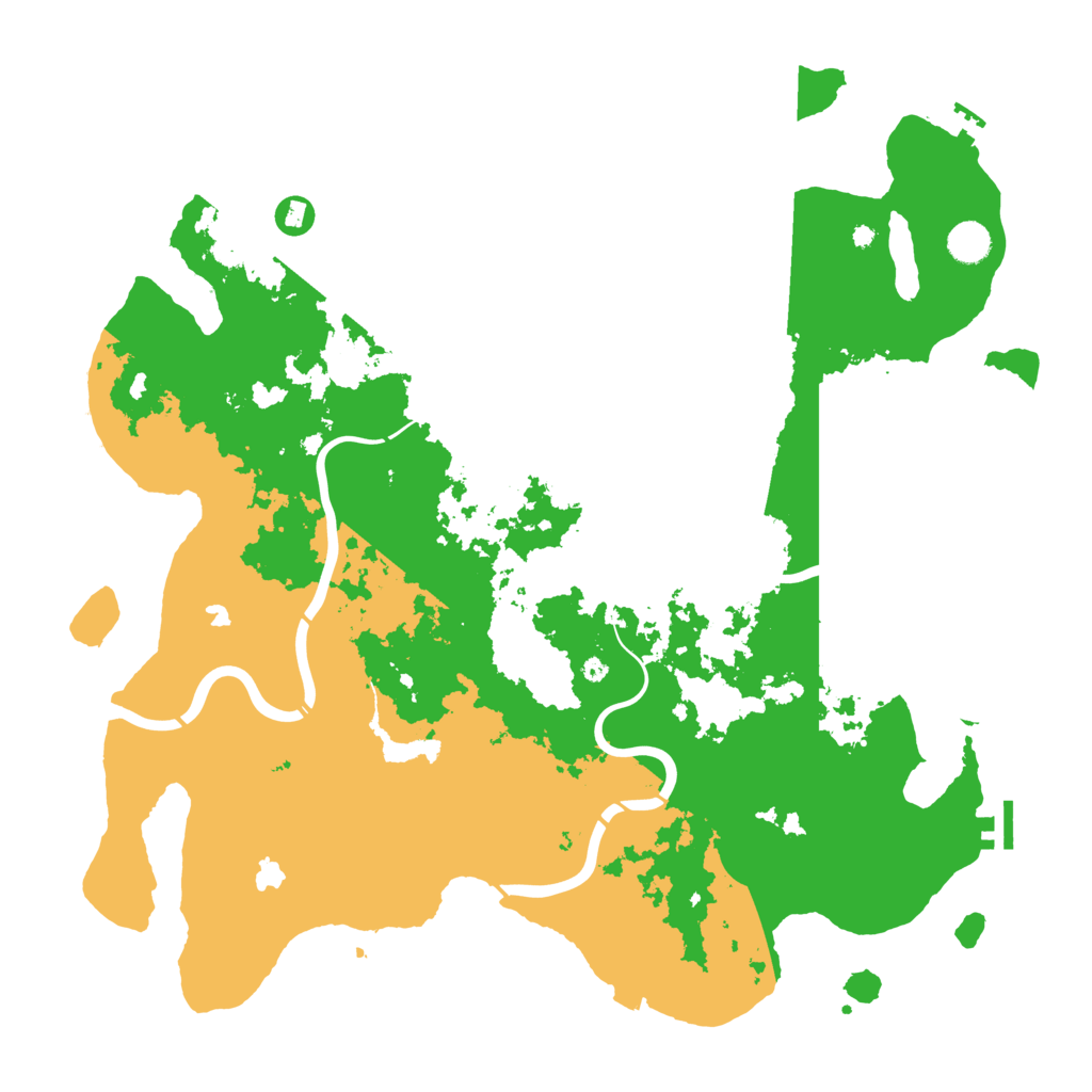 Biome Rust Map: Procedural Map, Size: 4500, Seed: 42345