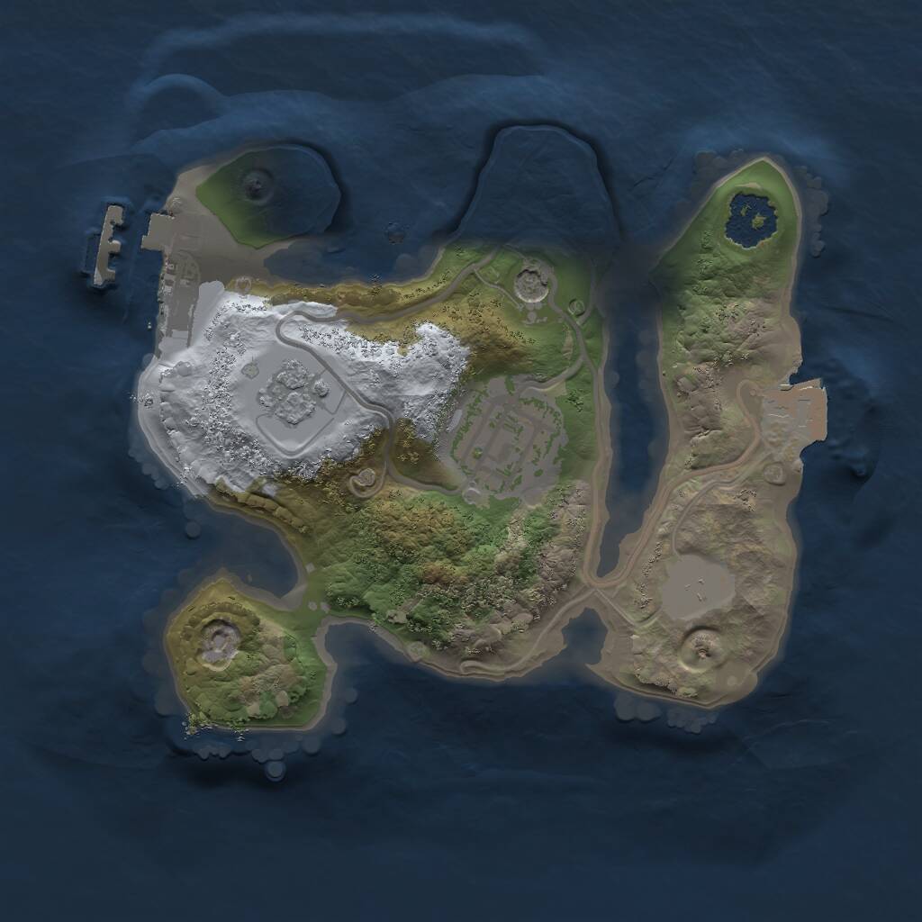 Rust Map: Procedural Map, Size: 1750, Seed: 1404486955, 5 Monuments