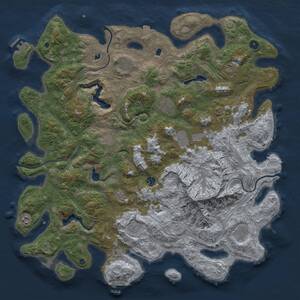 Thumbnail Rust Map: Procedural Map, Size: 5000, Seed: 2847466, 16 Monuments