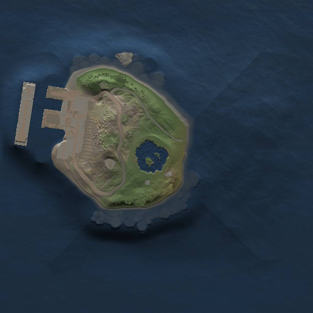 Rust Map: Procedural Map, Size: 1000, Seed: 222561527, 2 Monuments