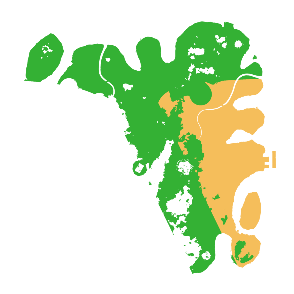 Biome Rust Map: Procedural Map, Size: 3500, Seed: 1126646040