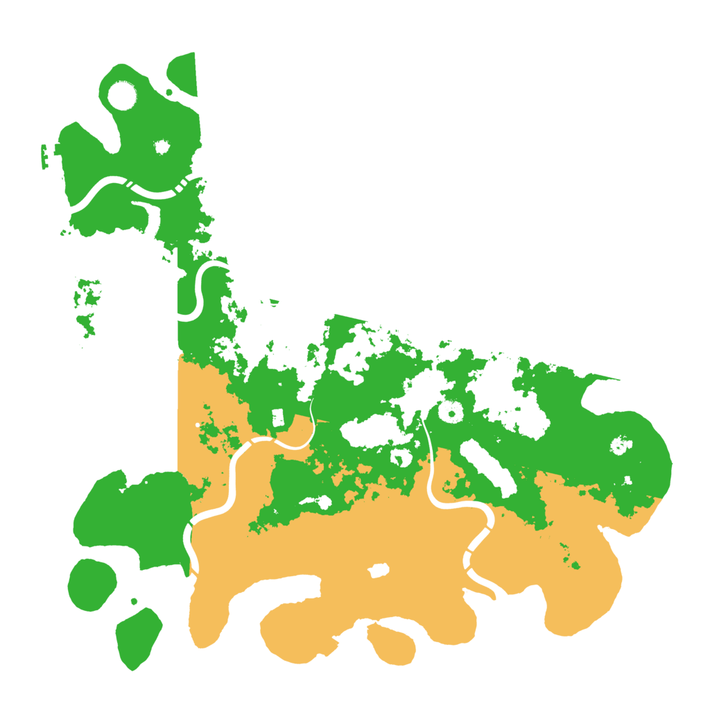 Biome Rust Map: Procedural Map, Size: 4350, Seed: 217548