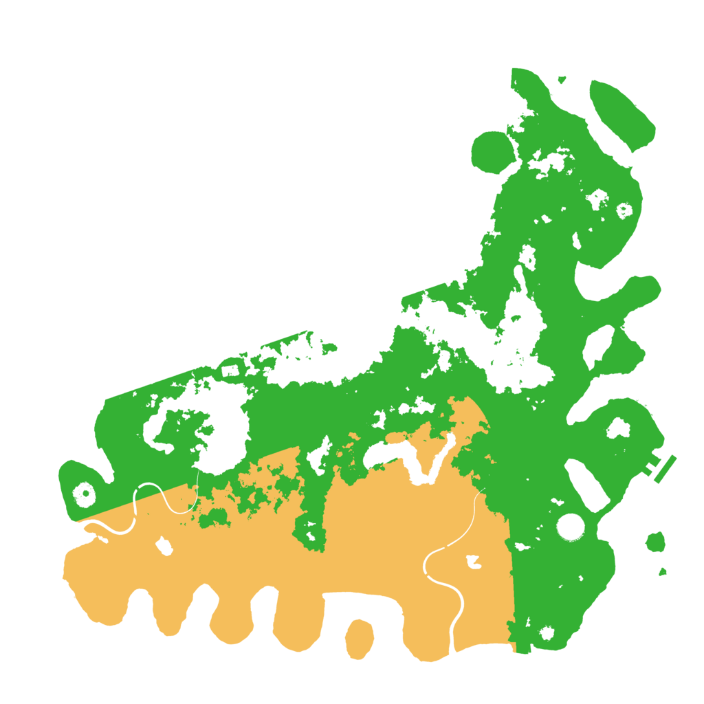 Biome Rust Map: Procedural Map, Size: 4500, Seed: 935281045