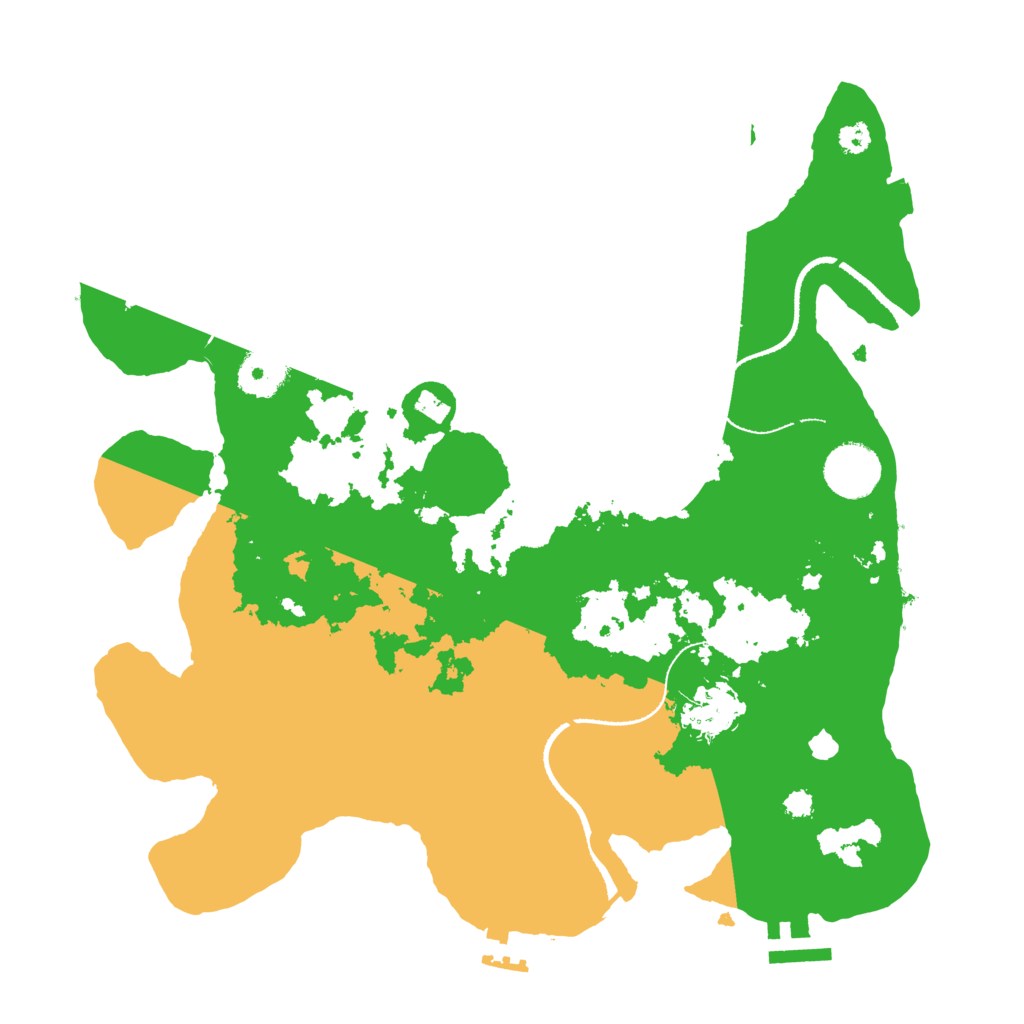 Biome Rust Map: Procedural Map, Size: 3300, Seed: 711001336