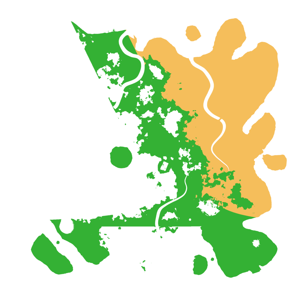 Biome Rust Map: Procedural Map, Size: 3700, Seed: 402077161