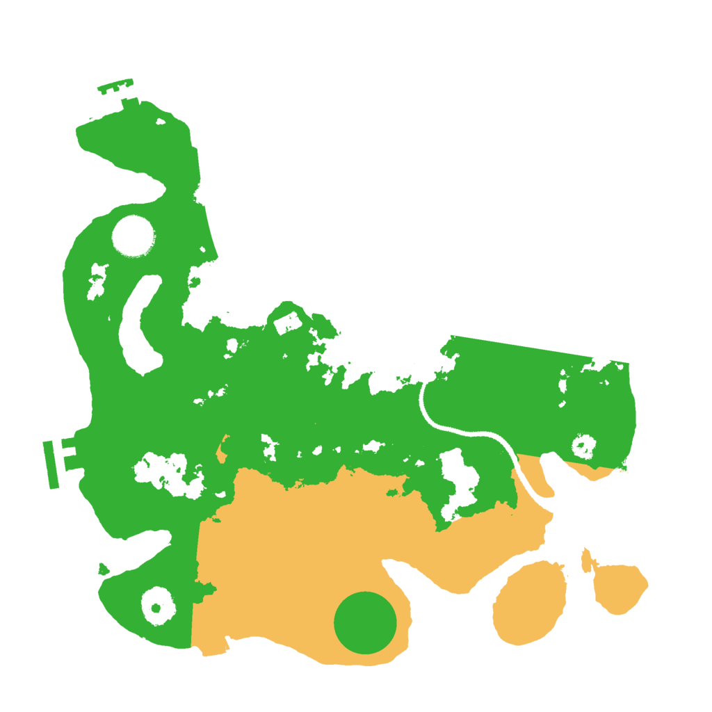 Biome Rust Map: Procedural Map, Size: 3000, Seed: 78613245