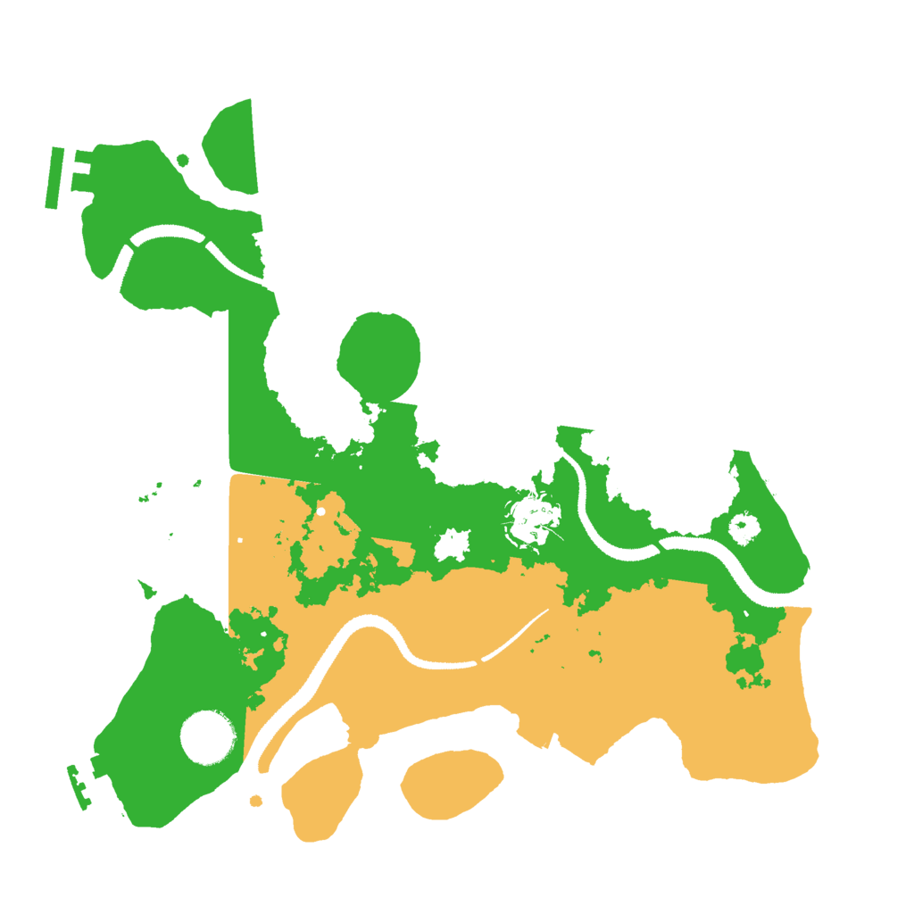 Biome Rust Map: Procedural Map, Size: 3000, Seed: 47651