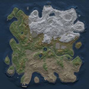 Thumbnail Rust Map: Procedural Map, Size: 3850, Seed: 440912821, 16 Monuments