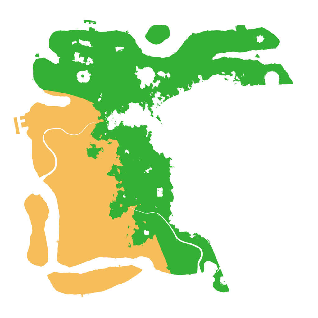 Biome Rust Map: Procedural Map, Size: 3800, Seed: 2146617863