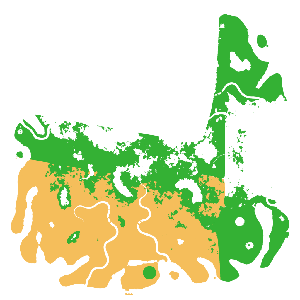 Biome Rust Map: Procedural Map, Size: 6000, Seed: 1145141925