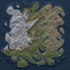 Thumbnail Rust Map: Procedural Map, Size: 4250, Seed: 1600124254, 17 Monuments