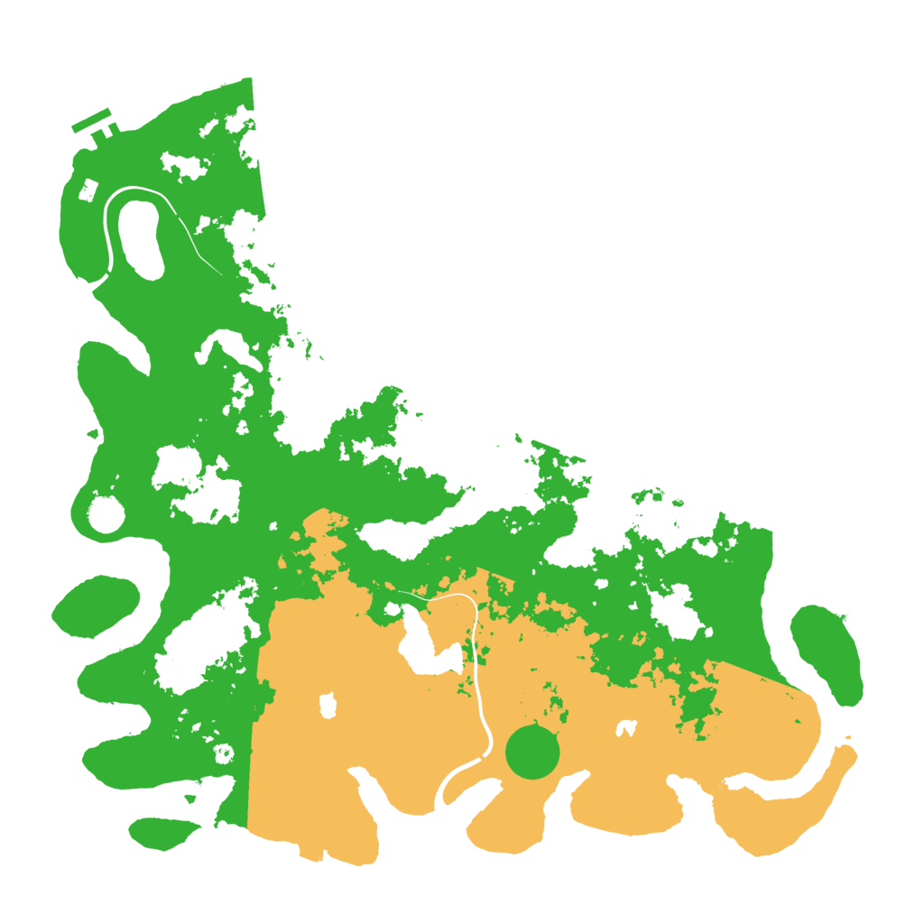 Biome Rust Map: Procedural Map, Size: 4500, Seed: 231460582