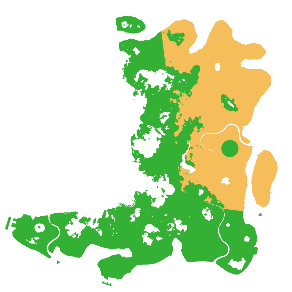 Biome Rust Map: Procedural Map, Size: 4500, Seed: 1931107382