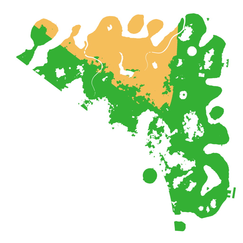 Biome Rust Map: Procedural Map, Size: 4500, Seed: 1070225269