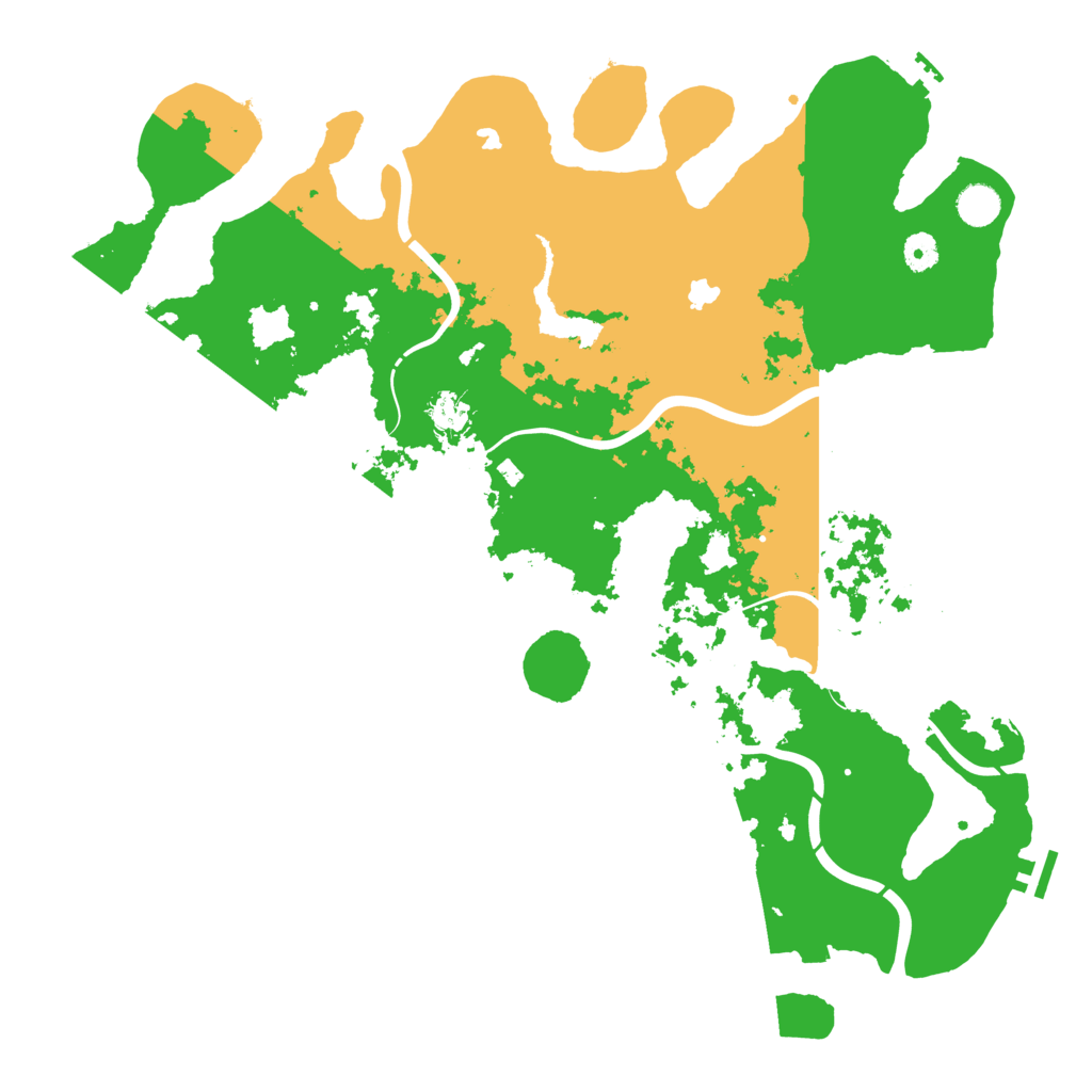 Biome Rust Map: Procedural Map, Size: 4500, Seed: 1070225269
