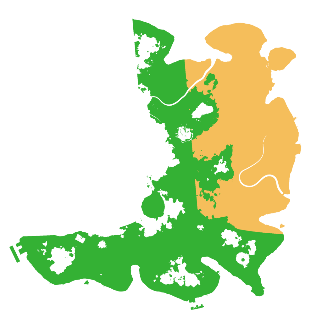 Biome Rust Map: Procedural Map, Size: 3700, Seed: 2141055519