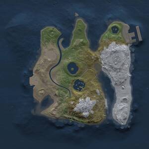 Thumbnail Rust Map: Procedural Map, Size: 2000, Seed: 331726916, 4 Monuments