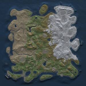 Thumbnail Rust Map: Procedural Map, Size: 4250, Seed: 521149504, 15 Monuments