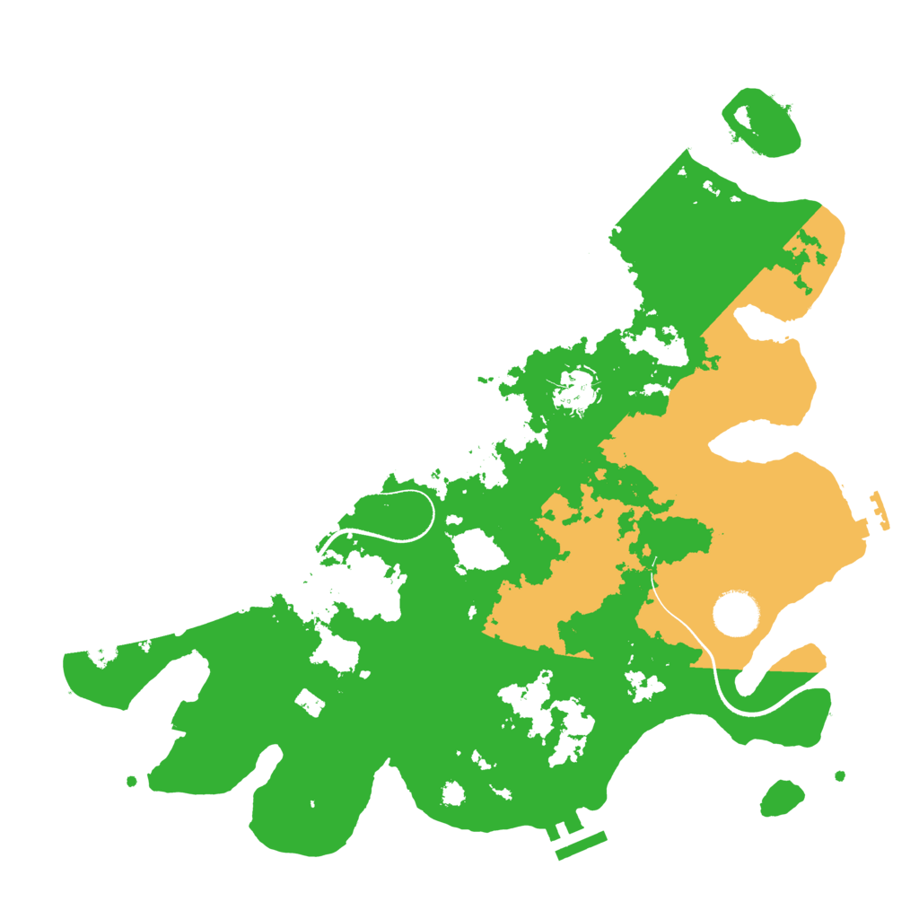 Biome Rust Map: Procedural Map, Size: 3500, Seed: 1052531039