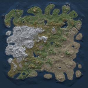 Thumbnail Rust Map: Procedural Map, Size: 4500, Seed: 2062025, 15 Monuments