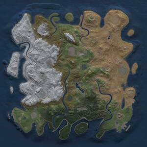 Thumbnail Rust Map: Procedural Map, Size: 4250, Seed: 1786522331, 19 Monuments