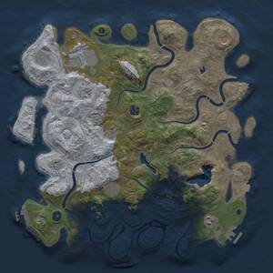 Thumbnail Rust Map: Procedural Map, Size: 4250, Seed: 1786522331, 15 Monuments