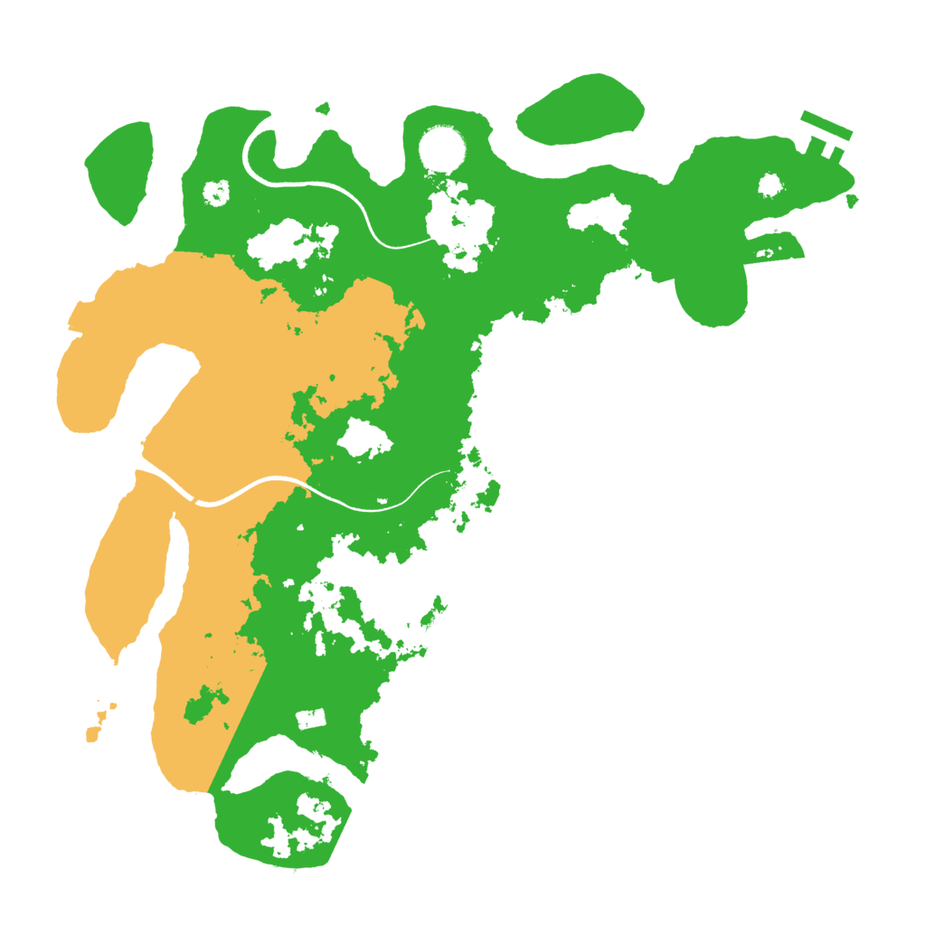Biome Rust Map: Procedural Map, Size: 3500, Seed: 322655303