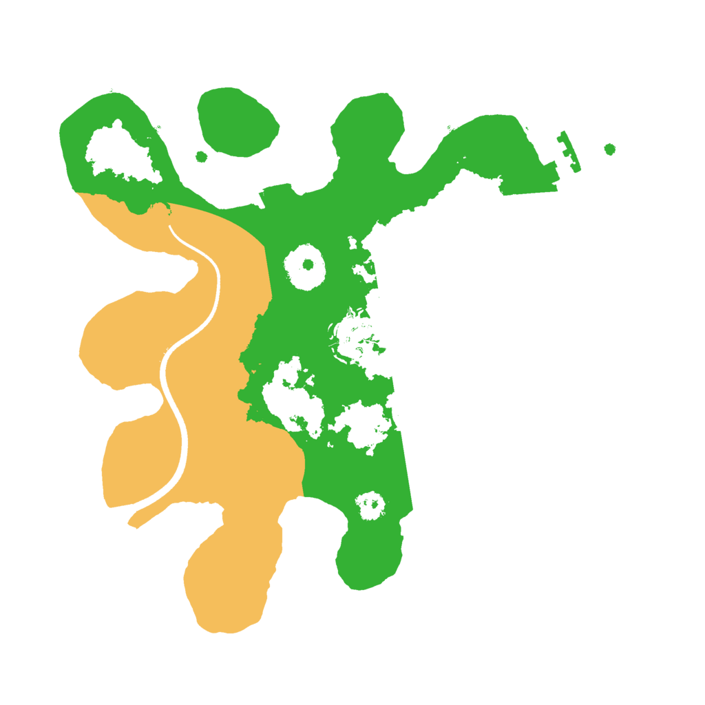 Biome Rust Map: Procedural Map, Size: 2500, Seed: 1246810