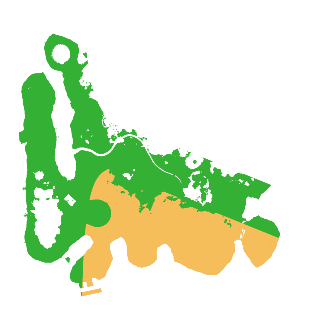 Biome Rust Map: Procedural Map, Size: 3000, Seed: 29615