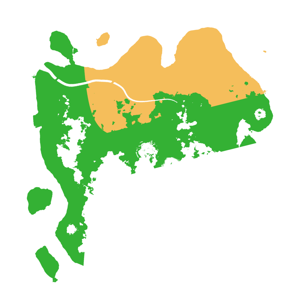 Biome Rust Map: Procedural Map, Size: 2799, Seed: 487654296