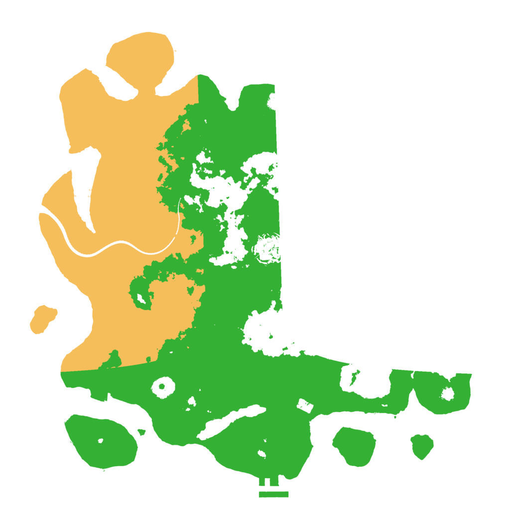 Biome Rust Map: Procedural Map, Size: 3500, Seed: 44853241