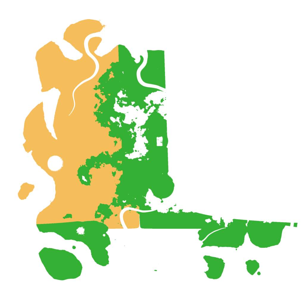 Biome Rust Map: Procedural Map, Size: 3500, Seed: 44853241