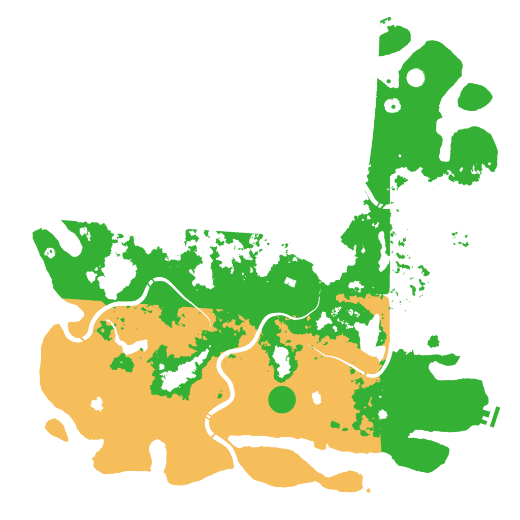 Biome Rust Map: Procedural Map, Size: 5000, Seed: 165439772