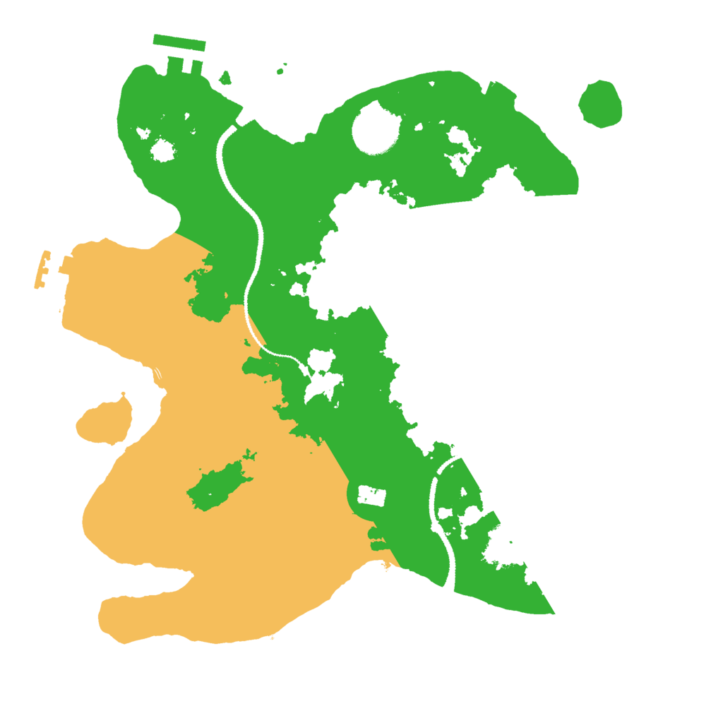Biome Rust Map: Procedural Map, Size: 2800, Seed: 2323