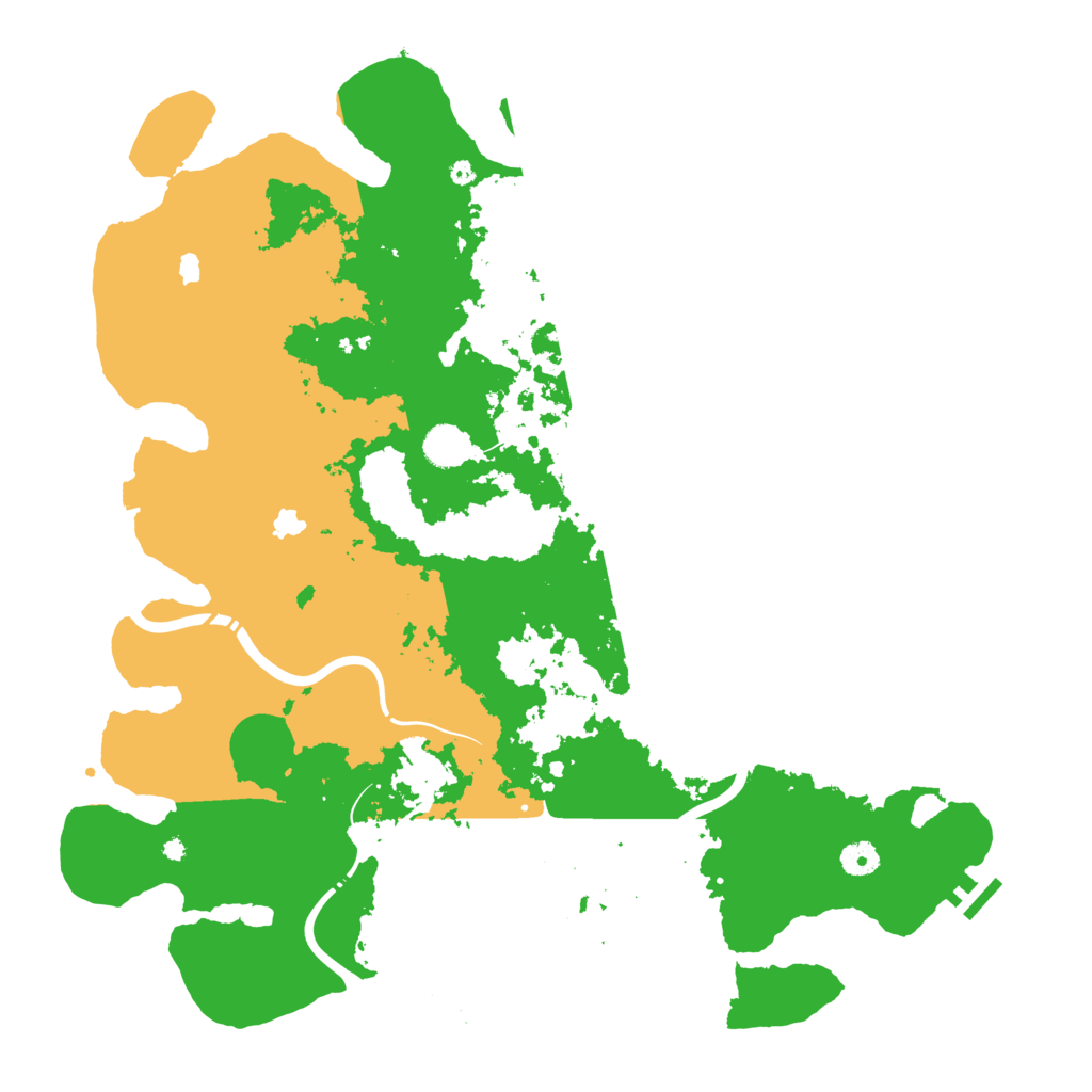 Biome Rust Map: Procedural Map, Size: 4500, Seed: 1032467905