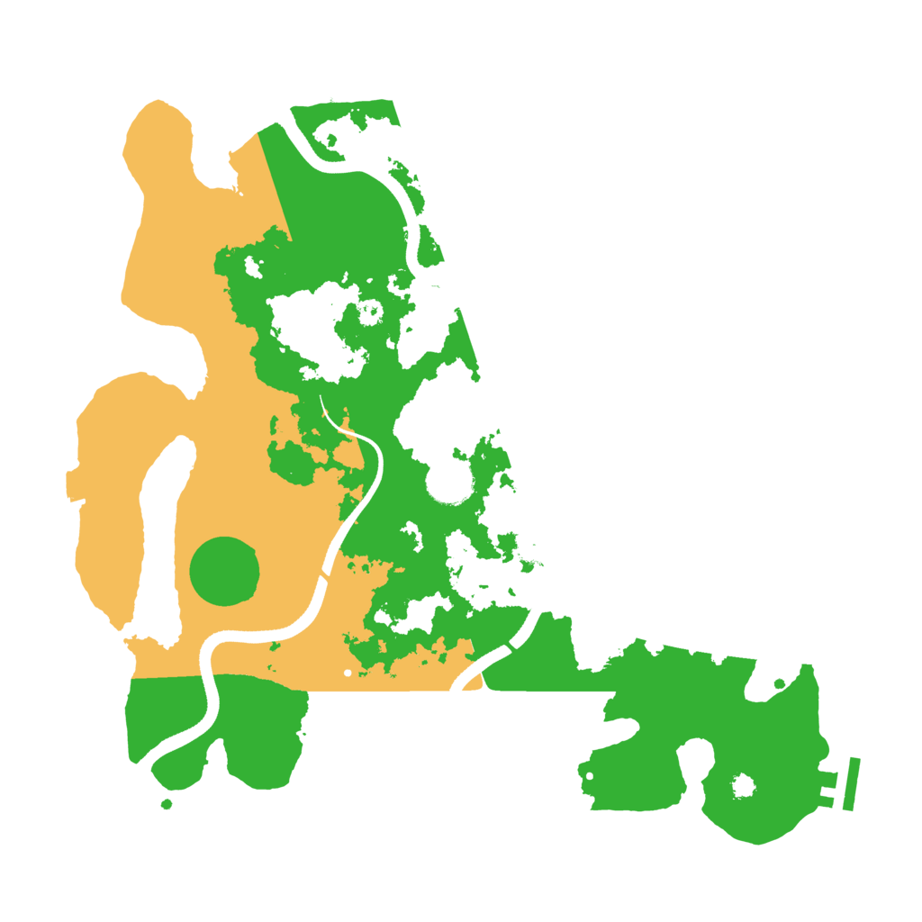 Biome Rust Map: Procedural Map, Size: 3500, Seed: 898688985