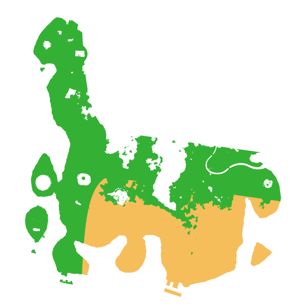 Biome Rust Map: Procedural Map, Size: 3500, Seed: 9982849