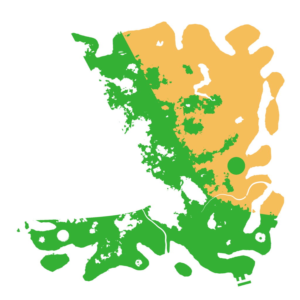 Biome Rust Map: Procedural Map, Size: 4500, Seed: 5984035