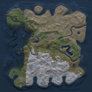 Thumbnail Rust Map: Procedural Map, Size: 4250, Seed: 2014357264, 16 Monuments