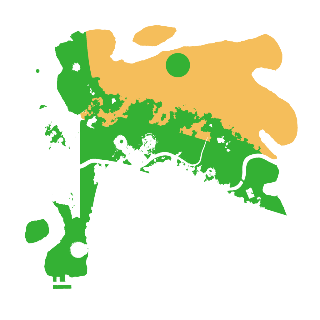 Biome Rust Map: Procedural Map, Size: 3500, Seed: 2037945564